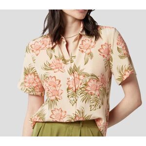 Equipment Sun Kiss Short Sleeve Silk Button Down Shirt